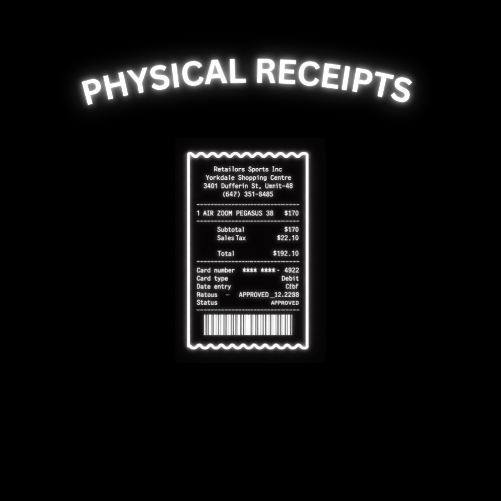 Physical Receipts